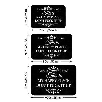 🔥Funny “This Is My Happy Place Don’t F*ck It Up” new doormat🤣