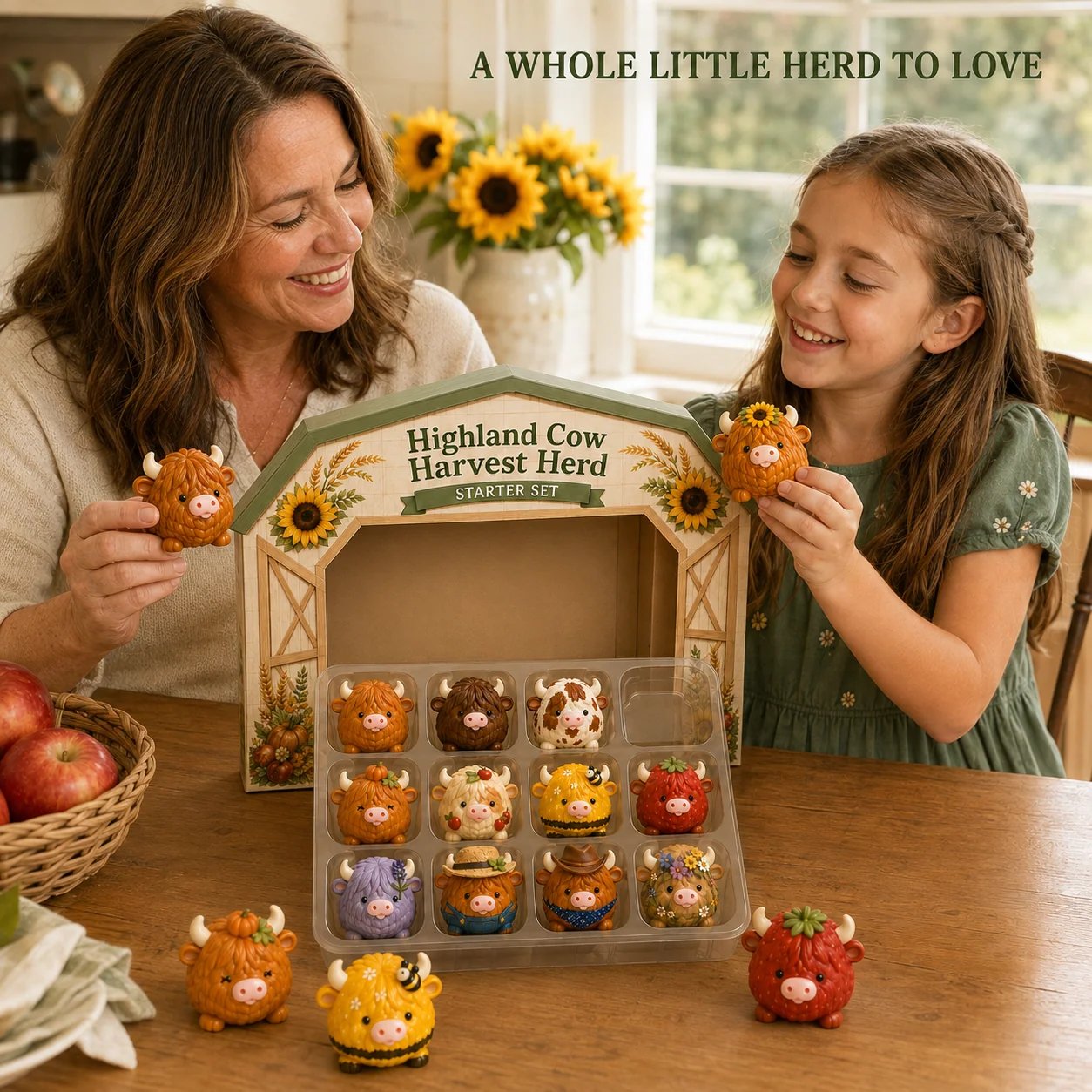 🐮 Highland Cow Squishy Collection | 12-Piece Harvest Herd or 24-Piece Holiday Collector’s Edition with Unique Characters & Secret Cow ✨(📦Buy 2 Free Shipping)