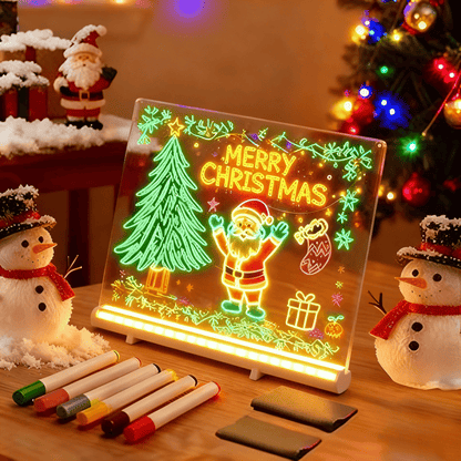 🎨 LED Note Board with Colored Pens🖌