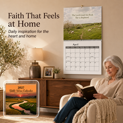 🌿 2027 Bible Verse Calendar — A Year Rooted in Faith ✝️