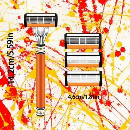 Hot Sale 49% OFF 🔥24Pcs Men's Razor Blade Replacement with Handle