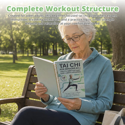 🔥Tai Chi Walking for Seniors, Spiral Bound 28 Day Morning Plan