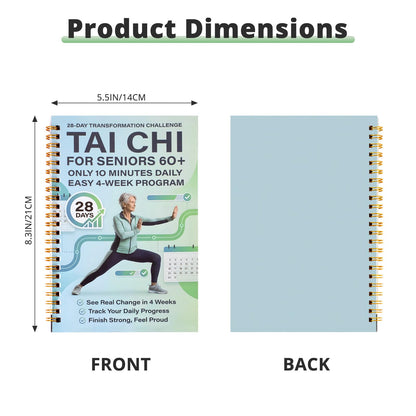 🔥Tai Chi Walking for Seniors, Spiral Bound 28 Day Morning Plan
