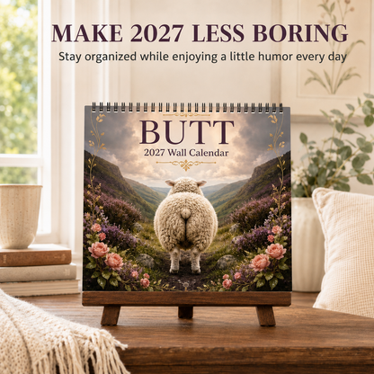 🐑 Turn Around, It’s 2027! A Hilariously Cheeky Animal Wall Calendar
