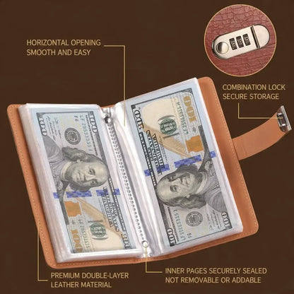 100‑Transparent‑Pocket Currency Collectors Album, Top‑Grade PU Leather📘 - image 7