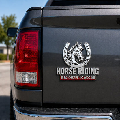 🐎 Horse Riding Special Edition™ 3D Chrome Metal Vehicle Emblem
