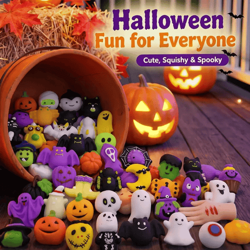 Halloween Squishies Stress Relief Toy Set