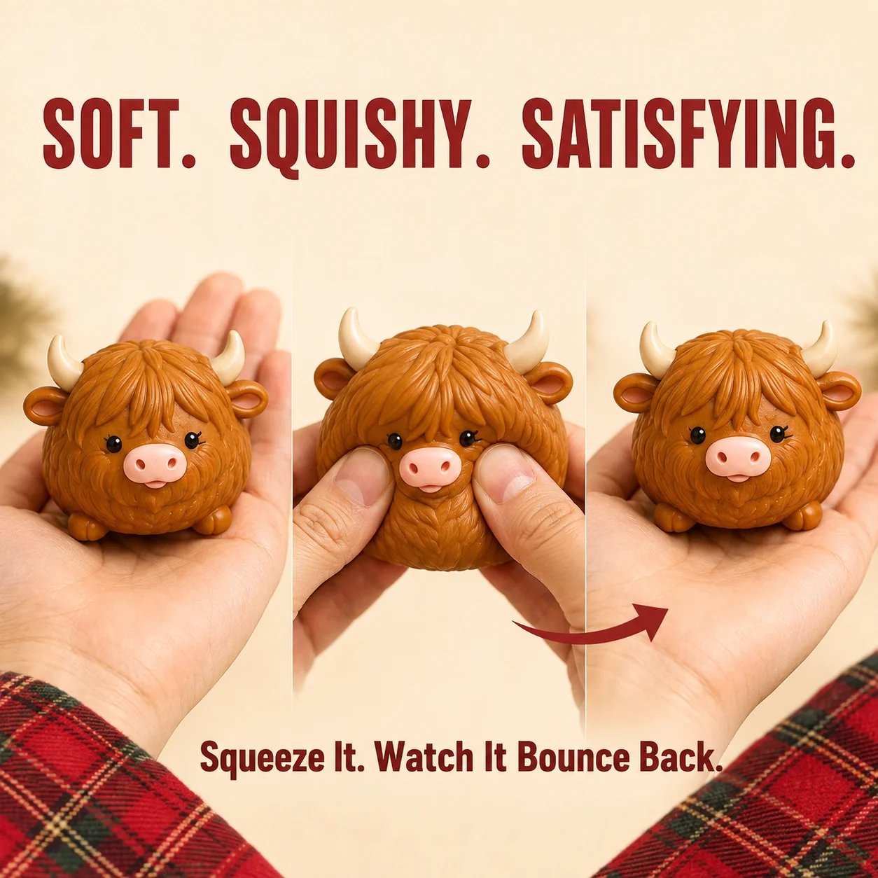 🐮 Highland Cow Squishy Collection | 12-Piece Harvest Herd or 24-Piece Holiday Collector’s Edition with Unique Characters & Secret Cow ✨(📦Buy 2 Free Shipping)