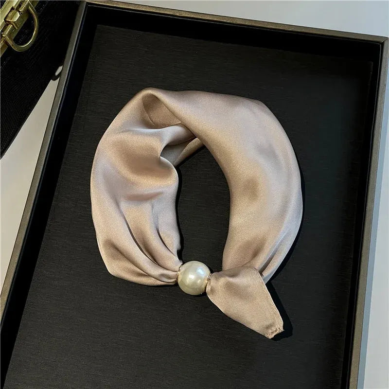 🏆25K+ SOLD 🔥2026 HOT SALE ✨ Effortless Glamour: Pop-On Pearl Necklace Scarf 🧣