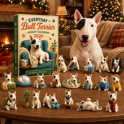 ✨🐶Everyday Bull Terrier Advent Calendar 2026 - 24-Day Festive Countdown