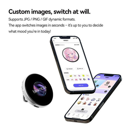 🔥Digital Badge Photo Video GIF Display Screen Pins Pixel Touchscreen Lightweight 500mAh