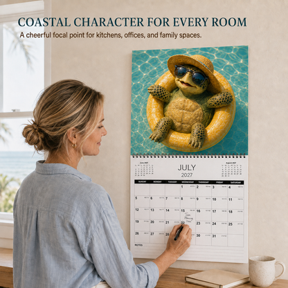 🐢 Ride the Waves Through 2027｜Turtle Wall Calendar