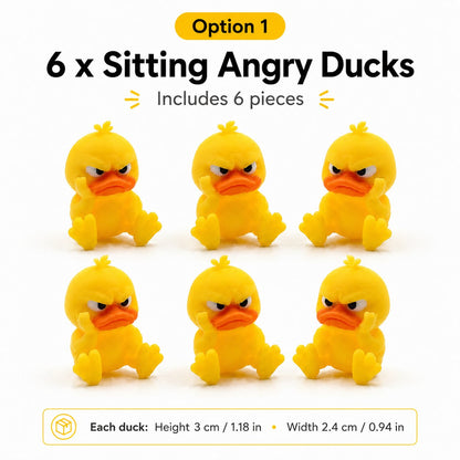 😠 Angry Duck Desk Figurine — Add a Tiny Attitude to Your Space! 🐥