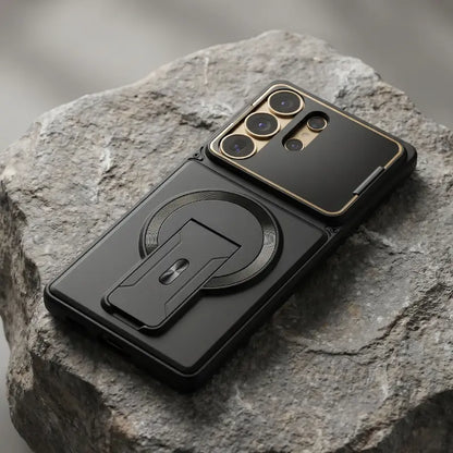 TYIIPLUS™ Magnetic Kickstand Phone Case forS Series – Shockproof Slim Case with Camera Lens Protection & Hidden Stand