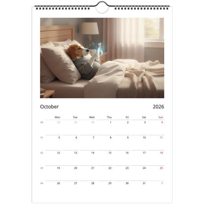 Beagle dog Calendar 2026 - Daily Activities
