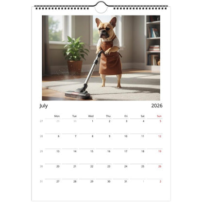 French bulldog Calendar 2026 - Daily Activities