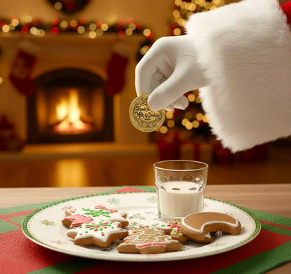 🎄🎅Santa Gold Coin ‘THANK YOU For The Milk & Cookies’!