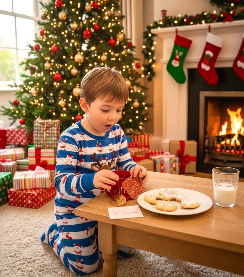 🎄🎅Santa Gold Coin ‘THANK YOU For The Milk & Cookies’!