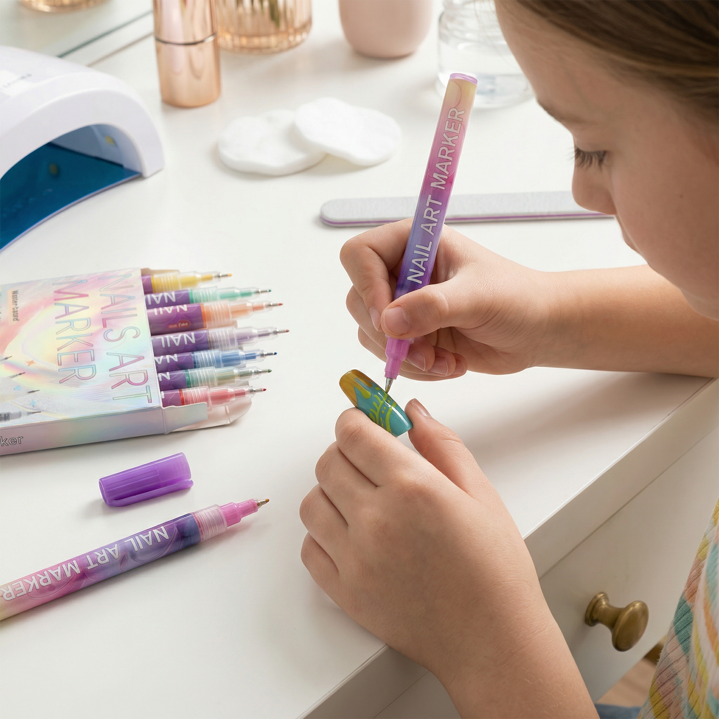 💅Nail Art Marker Set with Precision Tip – Acrylic Pens for Detailed Nail Designs🌼
