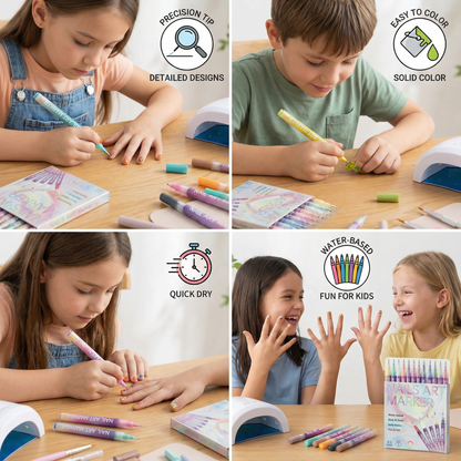 💅Nail Art Marker Set with Precision Tip – Acrylic Pens for Detailed Nail Designs🌼