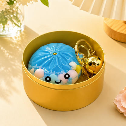 Glow In The Dark Kawaii Bao Bun Keychain