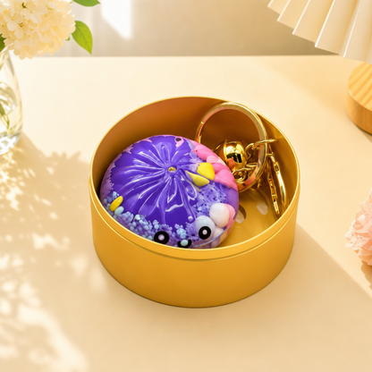 Glow In The Dark Kawaii Bao Bun Keychain