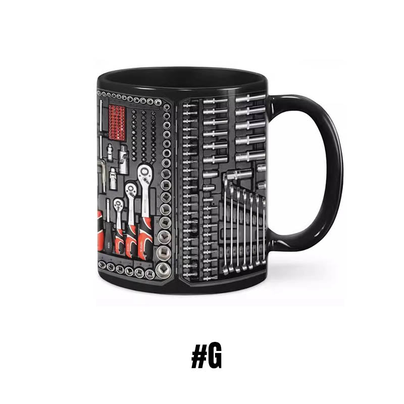 3D Mechanical Toolbox Coffee Mug Set