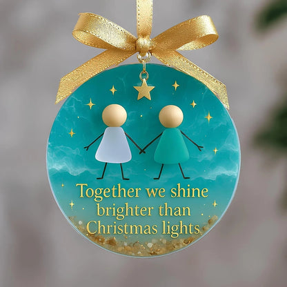 Friendship Sea Glass Christmas Ornament🌊✨💝