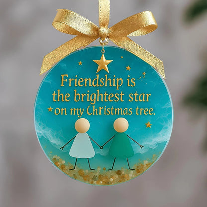 Friendship Sea Glass Christmas Ornament🌊✨💝