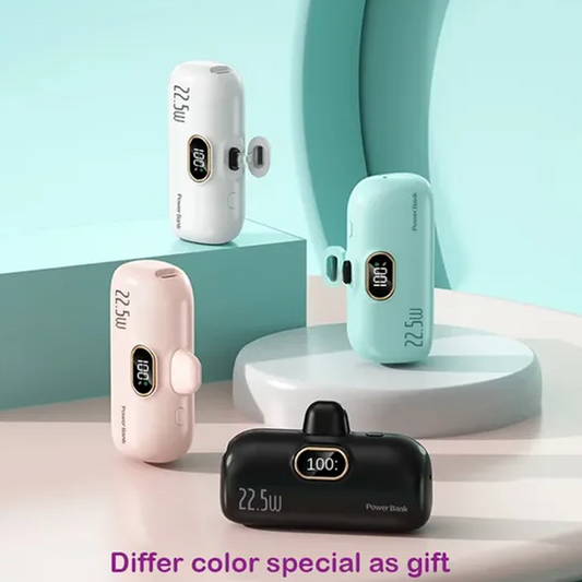 🔥5000mAh Mini Power Bank – Ultra-Portable & Universally Compatible🔋📱