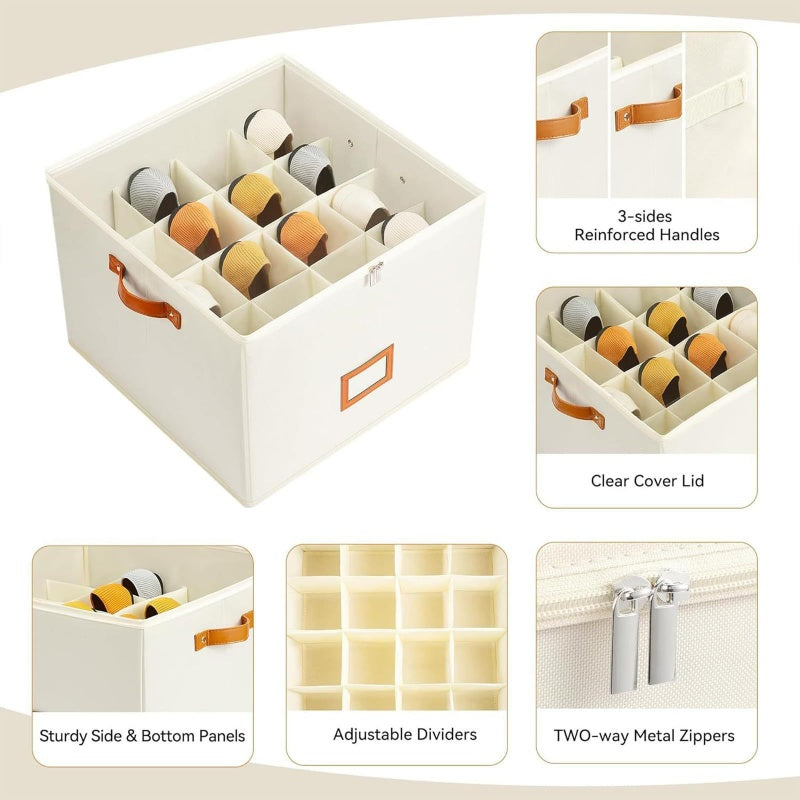 📦Shoe Storage Box for Closet Foldable Organiser with Clear Lid ✨