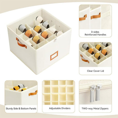 📦Shoe Storage Box for Closet Foldable Organiser with Clear Lid ✨