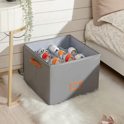 📦Shoe Storage Box for Closet Foldable Organiser with Clear Lid ✨
