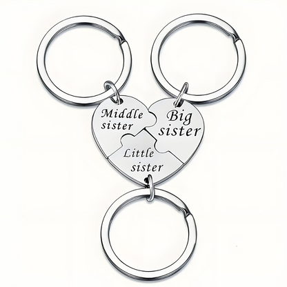 3-Piece Stainless Steel Interlocking Keychain Kit