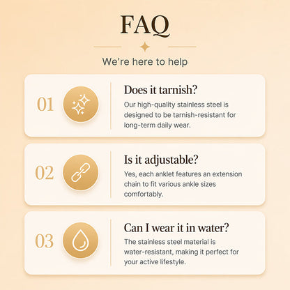 📢📢50% OFF !! ⏰Dainty Layered Gold Initial Anklets for Women