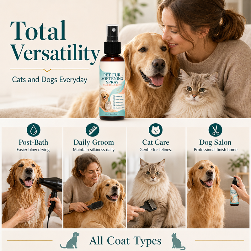 Gentle Pet Coat Detangling & Anti-Static Spray