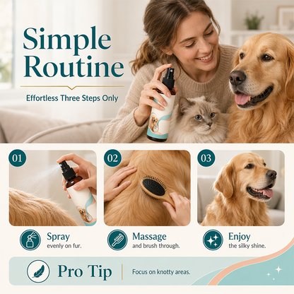 Gentle Pet Coat Detangling & Anti-Static Spray