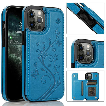 Elegant Floral Card Holder Phone Case