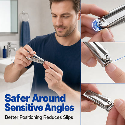 360-Degree Rotating Stainless Steel Nail Clipper