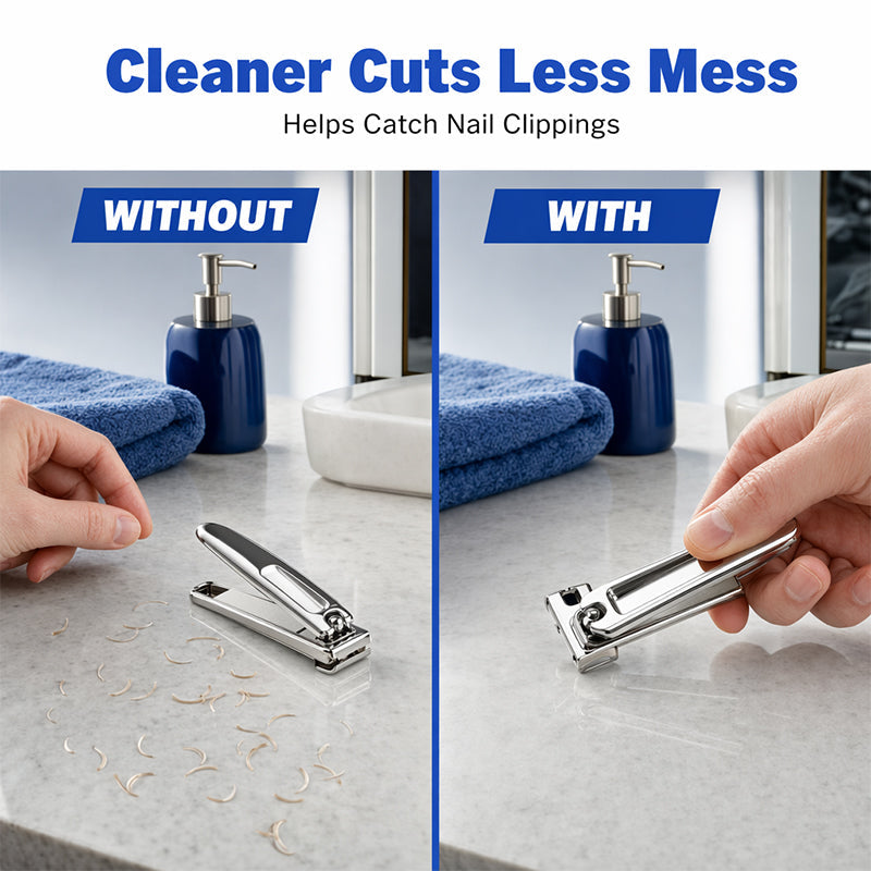360-Degree Rotating Stainless Steel Nail Clipper
