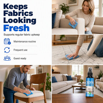🥳2026 HOT SALE🥳💞50K+ SOLD!🛋️✨No‑Rinse Fabric Cleaner Spray – Just spray & wipe – no water, no rinsing. Perfect for sofas, carpets & upholstery – fresh in minutes! 🧼💨