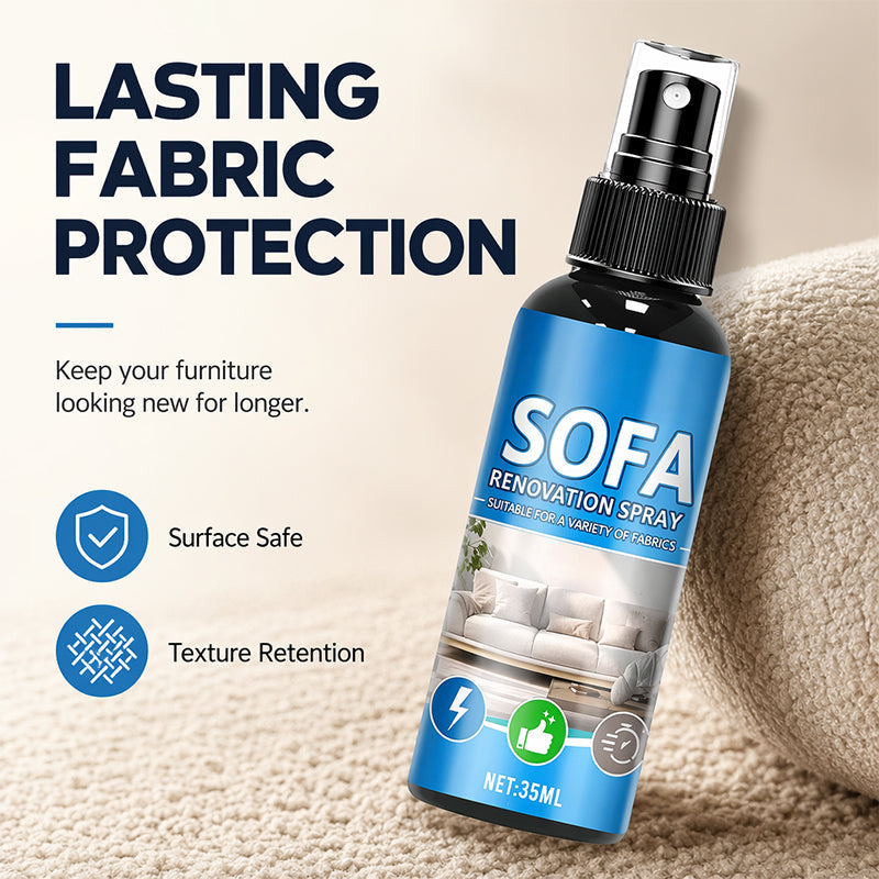 🥳2026 HOT SALE🥳💞50K+ SOLD!🛋️✨No‑Rinse Fabric Cleaner Spray – Just spray & wipe – no water, no rinsing. Perfect for sofas, carpets & upholstery – fresh in minutes! 🧼💨