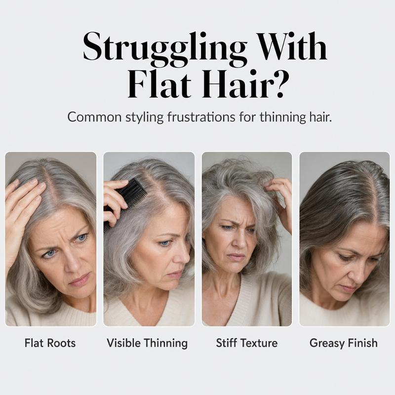 💁 Fluffy Hair Shaping Spray, Long Lasting Bleu Scent Volumizing Hair Mist for All-Day Hold