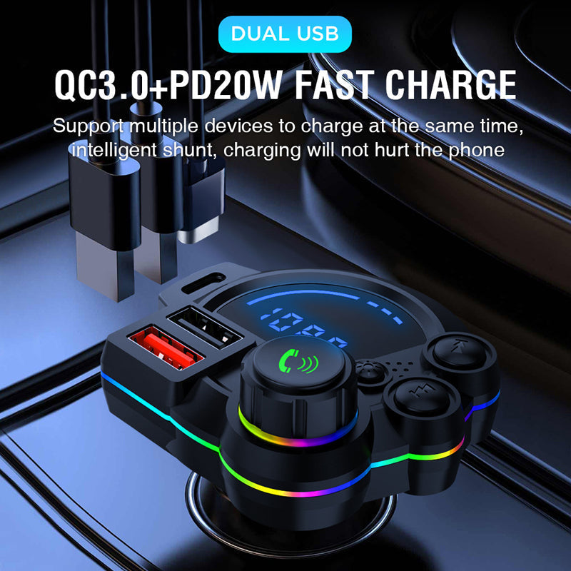📢📢40% OFF !! ⏰Dual Fast-Charging Car FM Transmitter