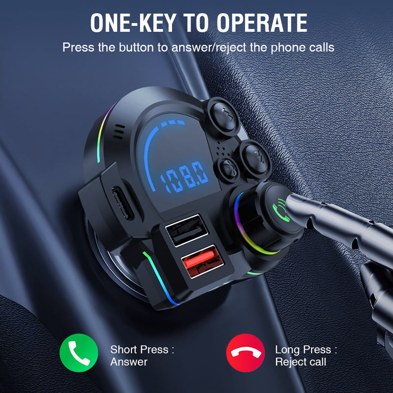 📢📢40% OFF !! ⏰Dual Fast-Charging Car FM Transmitter
