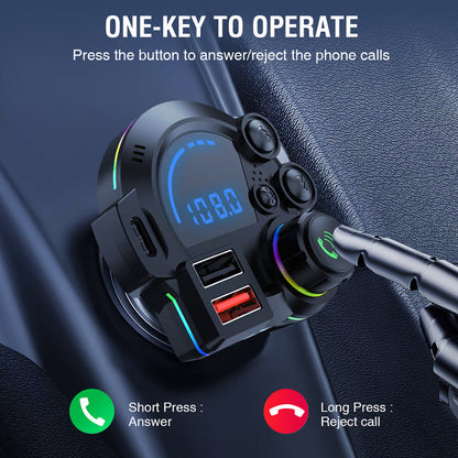 📢📢40% OFF !! ⏰Dual Fast-Charging Car FM Transmitter