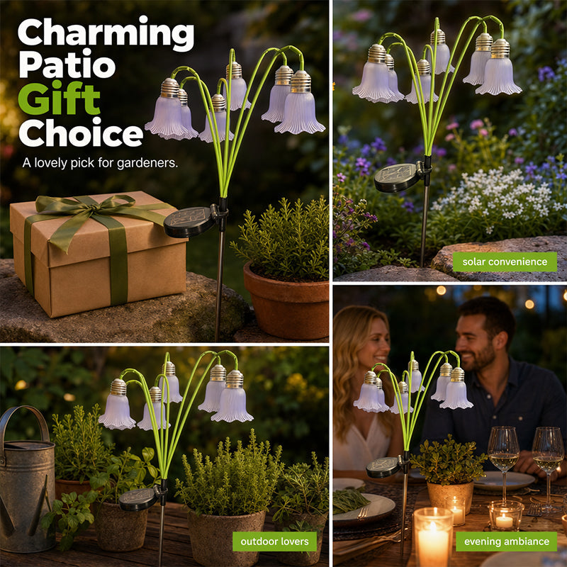 📢📢40% OFF !! ⏰Solar Flower Lights Outdoor Garden Decorations