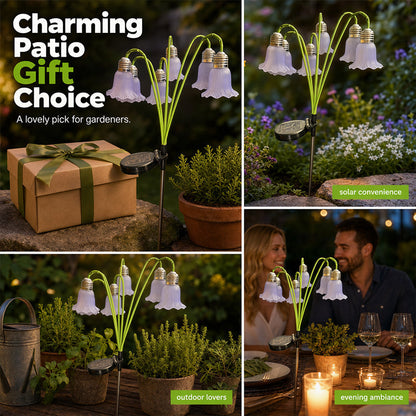 📢📢40% OFF !! ⏰Solar Flower Lights Outdoor Garden Decorations
