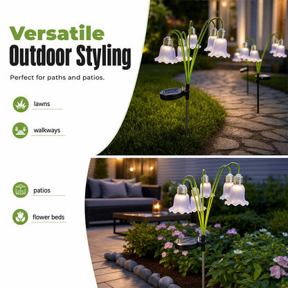 📢📢40% OFF !! ⏰Solar Flower Lights Outdoor Garden Decorations