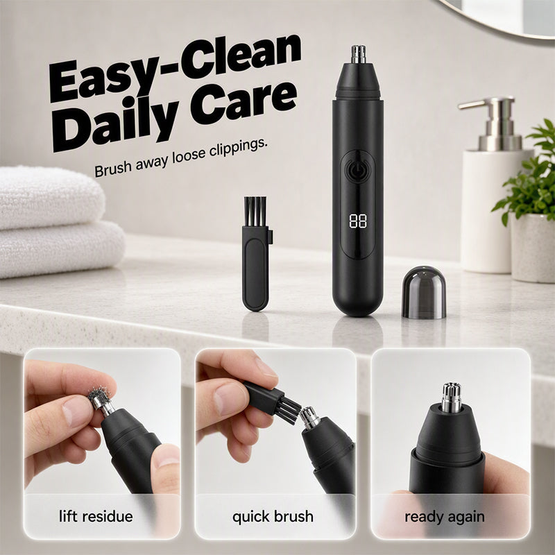 ⏳Limited-time 50% off⏰Rechargeable Nose Hair Trimmer with LED Display👃👂